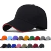 Baseball Cap Snapback Hat Polyester Thick Spring Autumn Cap Pure color cap keep warm Hip Hop Fitted Cap For Men Women wholesale